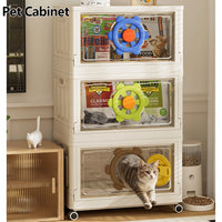 Foldable Toy Storage Box with Wheels – Large Capacity Transparent Organizer for Kids