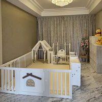 Safety Baby Playpen - Indoor Home Protective Barrier for Infants, Soft Crawling Mat and Secure Baby Gate for Children's Playtime