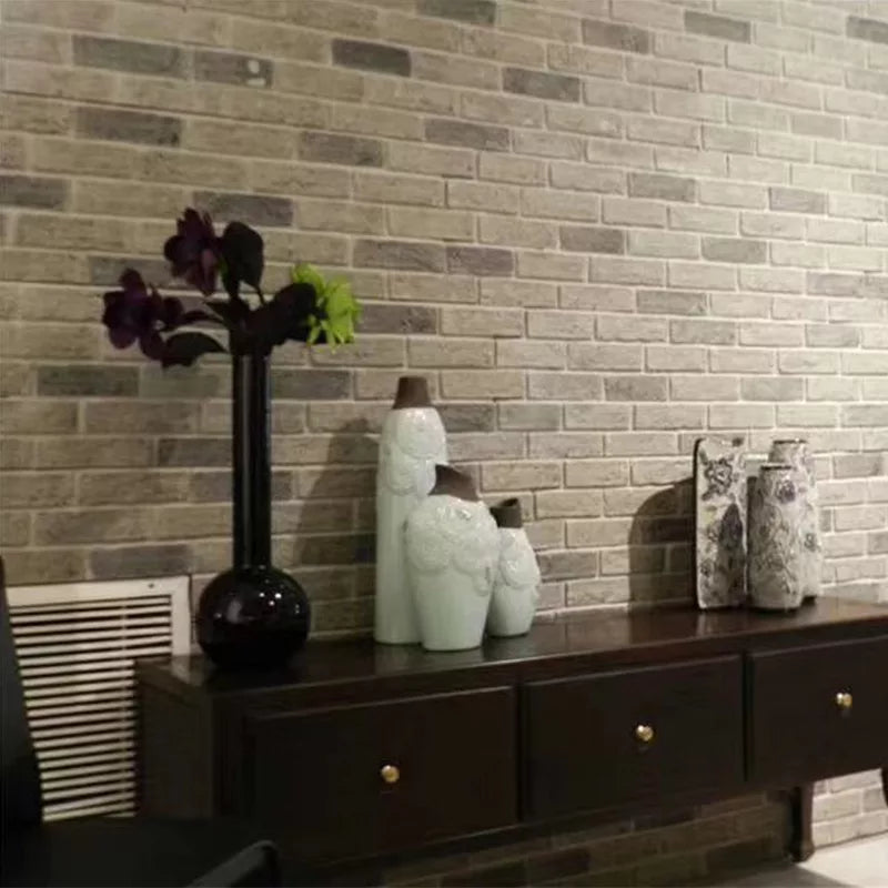 PU 3D Faux Brick Wall Panels Red Brick Wall Panel Imitation Stone Wall Panel