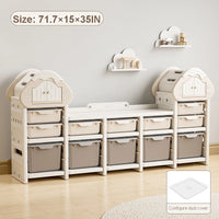 Large Capacity Baby Storage Cabinet for Babies, Multi-layer Classification, Toy Storage Rack