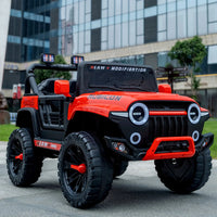 Ride On Truck 12V 7AH Ride On Toys with Remote Control 2 Seater Electric Ride On Cars for Kids Electric Vehicles, Power Wheels Jeep, 180LBS Load Capacity, EVA Rubber Tires