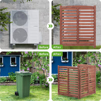 Outdoor Air Conditioner Fence Screen, Outside Wood Privacy Fence