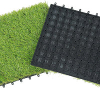 12''x12'' Faux Grass Interlocking Deck Tiles (Pack of 10)