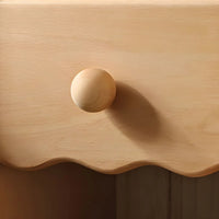 Solid Wood Kids Bedside Table Modern Simple Bedside Storage Cabinet Multifunctional Bedroom Cabinet Storage Cabinet