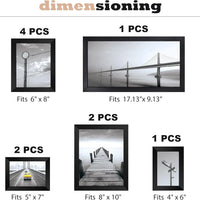Picture Frames Collage Wall Decor, 10 Pack Gallery Wall Frame Set for Wall Mounting or Tabletop Display