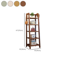 Floor-to-Ceiling Ladder Bookshelf, Solid Wood Multi-Layer Storage Bookcase Bookshelf for Living Room and Bedroom