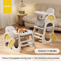 Convertible Highchair for Babies & Toddlers| Studying Table| Table and Chair Set | Building Block Table | Toddler Chair with Safety Harness