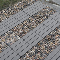 Interlocking Composite Decking Patio Tiles (Pack of 5,10)