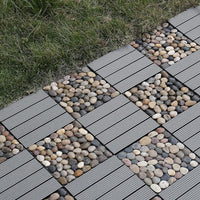 Interlocking Composite Decking Patio Tiles (Pack of 5,10)