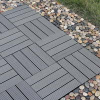 Interlocking Composite Decking Patio Tiles (Pack of 5,10)