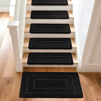 Bullnose Carpet Stair Treads | Tape Free Non-Slip(Set of 14,7,2) Multiple Colour