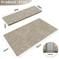 Bullnose Carpet Stair Treads (Set of 14,7,2,14+1)