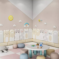 Anti-Collision Wall Stickers 3D Cartoon Anti-Collision Wall Sticker, Baby Room Warm Soft Bag, Tatami Wall, Bedside Wall Panel
