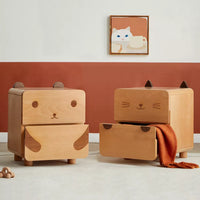 Cute Children's Nightstand - Wood - 2 Styles