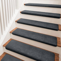 Bullnose Carpet Stair Treads | Ultra Plush Soft (Set of 14,7,2)