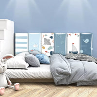 Wall Panels – Soft Cushioned Wall Stickers Adorable cartoon ocean wall decals, soft padded panels for child safety and protection (10 Pieces)