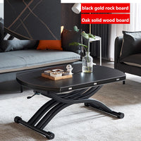 Multifunctional Lift-Top Coffee Table and Dining Table - Space-Saving Design for Small Apartments, Adjustable Height with Easy Lift Mechanism, Eco-Friendly Solid Wood, SGS Certified Safety for Durable Use