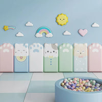 Anti-Collision Wall Stickers 3D Cartoon Anti-Collision Wall Sticker, Baby Room Warm Soft Bag, Tatami Wall, Bedside Wall Panel