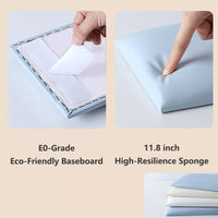 3D Anti-Collision Wall Padding for Kids, Peel and Stick Upholstered Wall Panels Headboard for Tatami, Living Room, Kids Bedroom, Playroom, Baby Protector Wall Stickers (10 Pieces)