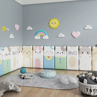Anti-Collision Wall Stickers 3D Cartoon Anti-Collision Wall Sticker, Baby Room Warm Soft Bag, Tatami Wall, Bedside Wall Panel