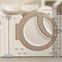 Foldable Baby Playpen with House and 1.6in Matching Toys| Star-Moon