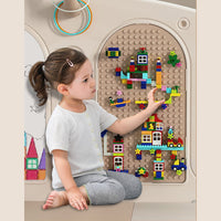 Foldable Infant Play Yard with House Baby Playpen and Matching Toys | Star-Moon