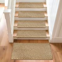 Bullnose Carpet Stair Treads | Tape Free Non-Slip(Set of 14,7,2) Multiple Colour