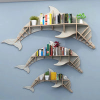 Kids Creative Dolphin Bookshelf Locker Wooden