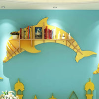 Kids Creative Dolphin Bookshelf Locker Wooden