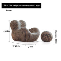 Single Sofa Chair, Minimalist Living Room Lazy Sofa Single Seat Creative Hydrangea Lounge Chair