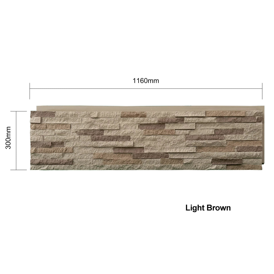 Stone Wall Panels PU 3D Strip Rock 3d Wall Panels-Strip Rock