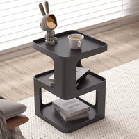 nightstand,Small End Table, Modern Nightstand, Accent Bedside Table, 3 Tier Night Stands, Metal Bed Side Table for Living Room Bedroom Outdoor Entryway, No Assembly Required