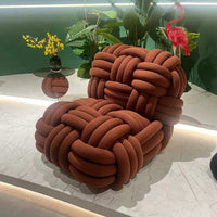 Upholstered Lounge Chair Creative Woven Leisure Chair Light Luxury Single Sofa Chair