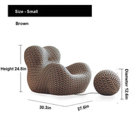 Single Sofa Chair, Minimalist Living Room Lazy Sofa Single Seat Creative Hydrangea Lounge Chair