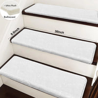 Bullnose Carpet Stair Treads | Ultra Plush Soft (Set of 15,14,7,2)