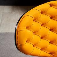 Modern Accent Chair Little Armchair designed Upholstered Chair Tufted Wide Hug Backrest Chair