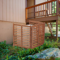 Outdoor Air Conditioner Fence Screen, Outside Wood Privacy Fence