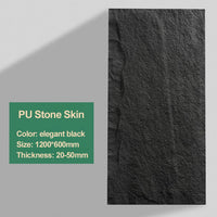 PU Mushroom Stone Cultural Stone Panel 3D PU Panel Cement Gray