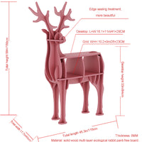Creative Kids Bookshelf Wooden elk Animal Bookshelf