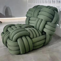 Upholstered Lounge Chair Creative Woven Leisure Chair Light Luxury Single Sofa Chair