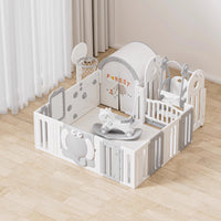 Eco-Friendly Baby Playpen , External Safety Lock, Easy Installation, and PVC Suction Base - Perfect for Home, Mall, and Kindergarten Use