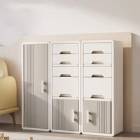 Home Toy Storage Contemporary Plastic Storage Bookcase Kids Toy Organizers and Storage with Drawers