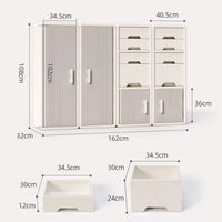 Home Toy Storage Contemporary Plastic Storage Bookcase Kids Toy Organizers and Storage with Drawers