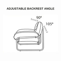 Single Sofa Chair Minimalist Light Luxury Cream Style Leisure Chair Living Room Vintage Bauhaus Style Retro Chair