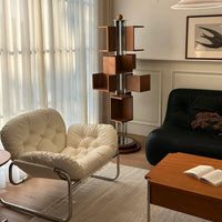 Single Sofa Chair Minimalist Light Luxury Cream Style Leisure Chair Living Room Vintage Bauhaus Style Retro Chair