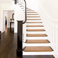 Pure Era - Non-slip Tape Free Bullnose Carpet Stair Treads Pet Friendly Peel and Stick