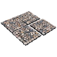 Pure Era - 12''x 12'' Interlocking Stone Deck Tiles Patio Tiles