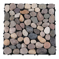 Pure Era - 12''x 12'' Interlocking Stone Deck Tiles Patio Tiles