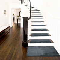 Pure Era - Non-slip Tape Free Bullnose Carpet Stair Treads Pet Friendly Peel and Stick