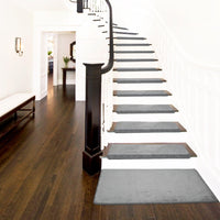 Pure Era - Non-slip Tape Free Bullnose Carpet Stair Treads Pet Friendly Peel and Stick